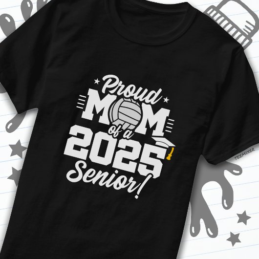 バレーボール上級生クラス2025卒業誇りを持った母 Tシャツ