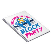 バレーボール中ブロッカーへようこそブロックパーティー ノートブック (右側)