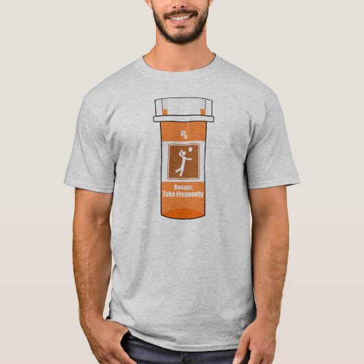 バレーボール中毒 Tシャツ (正面)