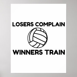バレーボール優勝者の列車 ポスター