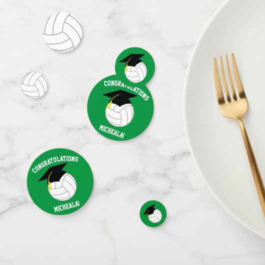 バレーボール卒業スポーツグリーン コンフェッティ (グループ)