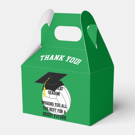 バレーボール卒業スポーツグリーン フェイバーボックス (裏面サイド)