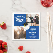 バレーボール卒業スポーツブルー スタンダードカクテルナプキン (インサイチュ)