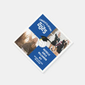 バレーボール卒業スポーツブルー スタンダードカクテルナプキン (角)