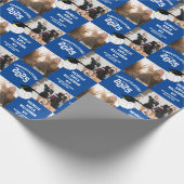 バレーボール卒業スポーツブルー ラッピングペーパー (角)