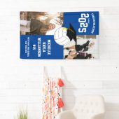 バレーボール卒業スポーツブルー 横断幕 (インサイチュ)