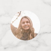 バレーボール卒業スポーツレッド コンフェッティ (スモール正面)