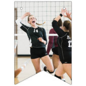 バレーボール卒業スポーツレッド バンティングフラッグ (第2の旗)