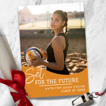 バレーボール卒業発表招待状