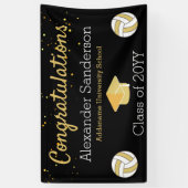 バレーボール卒業祝 横断幕 (縦)