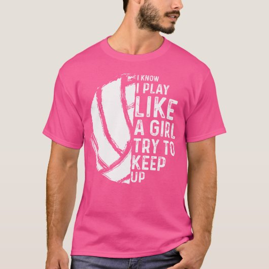 バレーボール女子おもしろい女子スポーツ愛好家の青少年 Tシャツ (正面)