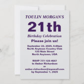 バレーボール女子の誕生日 , バレーボール選手  招待状 (裏面)