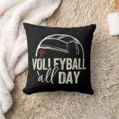 バレーボール女10代の子女子バレーボールのグラフィックボール クッション (ブランケット)