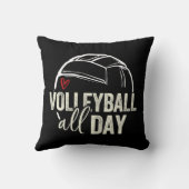 バレーボール女10代の子女子バレーボールのグラフィックボール クッション (裏面)