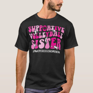 バレーボール姉妹を応援 バレーボール選手の姉妹用 Tシャツ