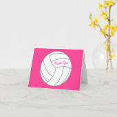 バレーボール子供の誕生日パーティースポーツ カード (黄色い花)