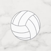 バレーボール子供の誕生日パーティースポーツ コンフェッティ (スモール正面)