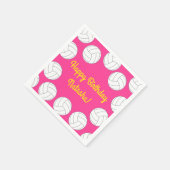 バレーボール子供の誕生日パーティースポーツ スタンダードカクテルナプキン (角)