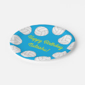 バレーボール子供の誕生日パーティースポーツ ペーパープレート (アングル)