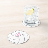 バレーボール子供の誕生日パーティースポーツ ラウンドペーパーコースター (インサイチュ)