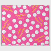 バレーボール子供の誕生日パーティースポーツ ラッピングペーパー (フラット)