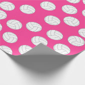 バレーボール子供の誕生日パーティースポーツ ラッピングペーパー (角)