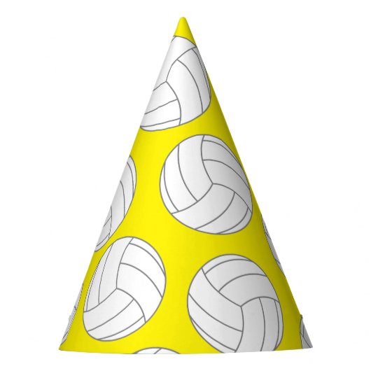 バレーボール子供の誕生日パーティー パーティーハット (正面)