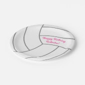 バレーボール子供の誕生日パーティー ペーパープレート (アングル)