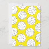 バレーボール子供の誕生日パーティー 招待状 (裏面)