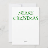 バレーボール小妖精や小人クリスマスグリーティングカード シーズンカード (裏面)