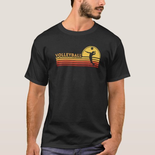 バレーボール少年の男性 Tシャツ (正面)