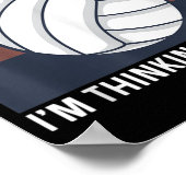 バレーボール引用文の選手 ポスター (角)