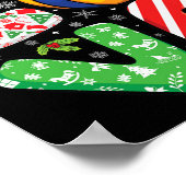 バレーボール愛好家ボーイズ女の子の子クリスマスクリスマスV ポスター (角)