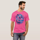 バレーボール愛好家 ビーチバレーボール選手 Tシャツ (正面フル)