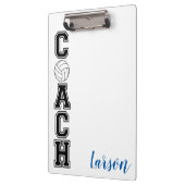 バレーボール感謝していコーチギフトクリップボード! クリップボード (左)