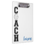 バレーボール感謝していコーチギフトクリップボード! クリップボード (右)