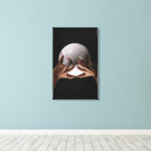 バレーボール手 キャンバスプリント (インサイチュ (ウッドフロア))