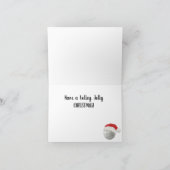 バレーボール折り畳みグリーティングカード カード (内部)