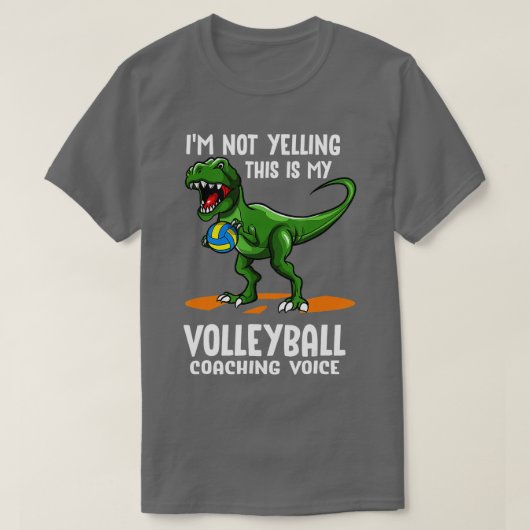 バレーボール指導TRexAssistantコーチ Tシャツ (デザイン正面)