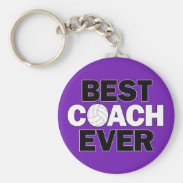 バレーボール最高のコーチは常にカスタムチームカラーかわいい キーホルダー