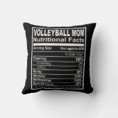 バレーボール母の栄養事実 クッション (裏面)