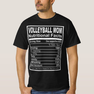 バレーボール母の栄養事実 Tシャツ