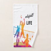 バレーボール生活 バスタオルセット (ハンドタオル)