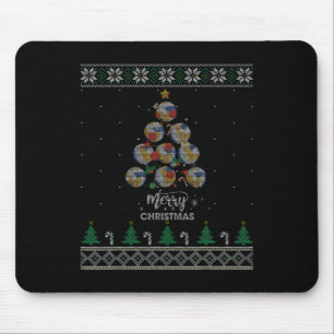 バレーボール用クリスマスツリークリスマスギフト マウスパッド