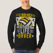 バレーボール男性へと女性リベロとも呼ばれる Tシャツ (正面)