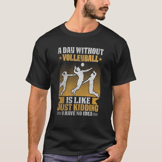 バレーボール男性へ&女性またはコーチ4 Tシャツ (正面)