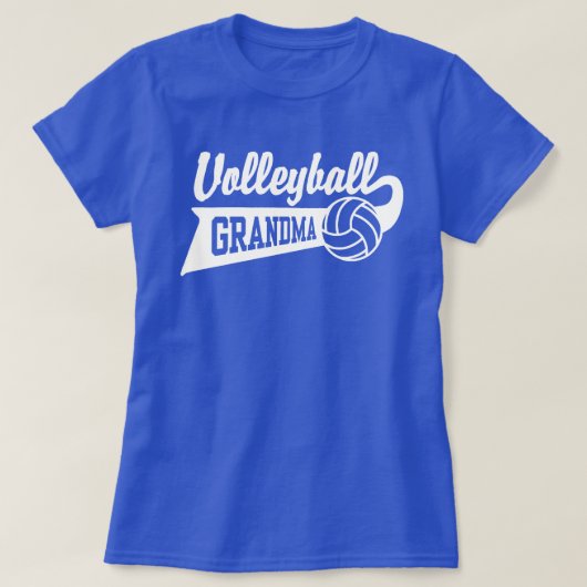 バレーボール祖母 Tシャツ (デザイン正面)
