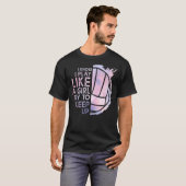 バレーボール私は女の遊子がUにしようとするように知って保いる。 Tシャツ (正面フル)
