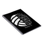 バレーボール私は物事を行うことができる聖句God Jesus G ノートブック (右側)