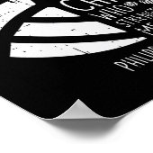 バレーボール私は物事を行うことができる聖句God Jesus G ポスター (角)